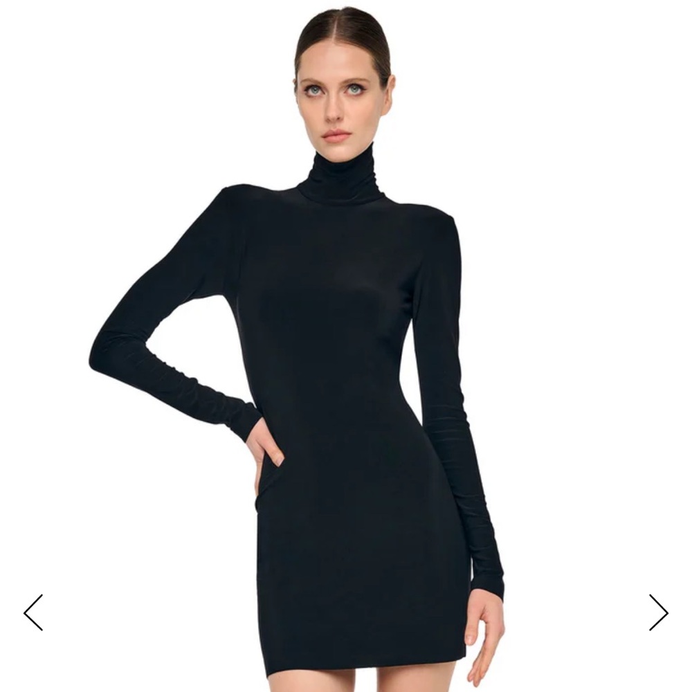 Norma Kamali Black Long Sleeve Dress